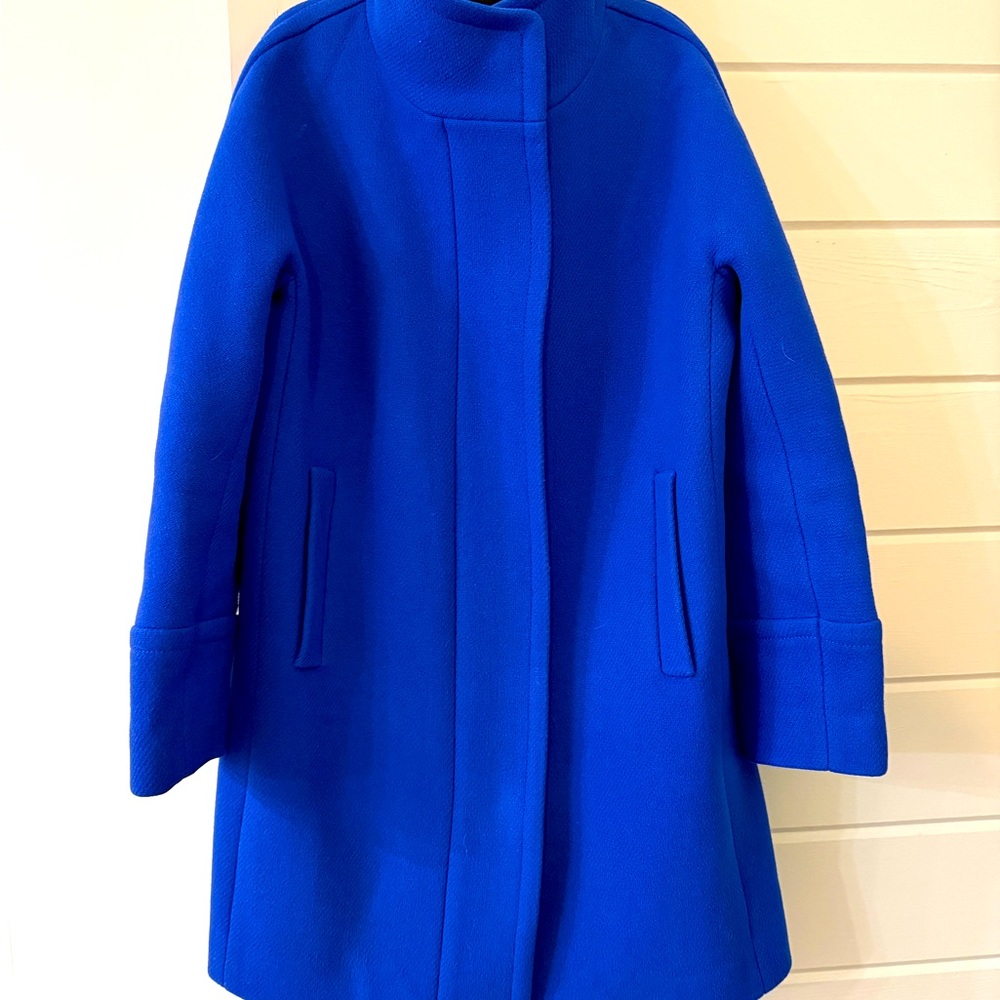 J. Crew Cocoon 4P Stadium Cloth Nello Gori Wool Coat